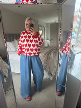 Load image into Gallery viewer, SALE The love heart knit with tulip sleeve (no return on sale items)
