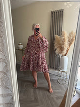 Load image into Gallery viewer, The animal print cotton smock dress
