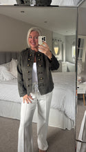 Load image into Gallery viewer, The faux suede military jacket
