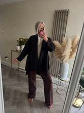 Load image into Gallery viewer, The faux suede waterfall jacket
