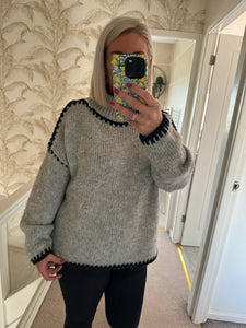 The Ally blanket stitch jumper