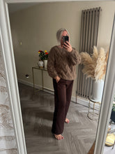 Load image into Gallery viewer, The sequin Seam tie waist joggers
