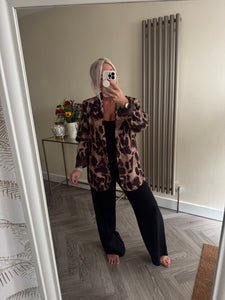 The animal print blazer