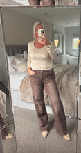 Load image into Gallery viewer, The Chocolate animal print super stretch jeans
