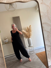 Load image into Gallery viewer, The saints ribbed t shirt jumpsuit with pockets
