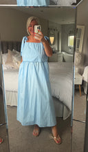 Load image into Gallery viewer, The Ibiza 100% cotton tie shoulder dress
