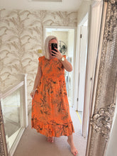 Load image into Gallery viewer, The botanical shirred dress
