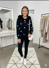 Load image into Gallery viewer, The Faith faux fur heart knit
