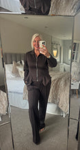 Load image into Gallery viewer, The luxe jersey zip peplum tracksuit
