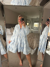 Load image into Gallery viewer, The Bora Bora embroidered smock dress
