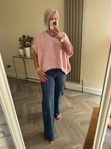 The G smack diamanté kriss cross jeans