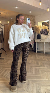 The supersoft animal print flares