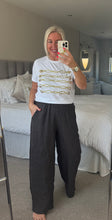 Load image into Gallery viewer, The gold button military t shirt
