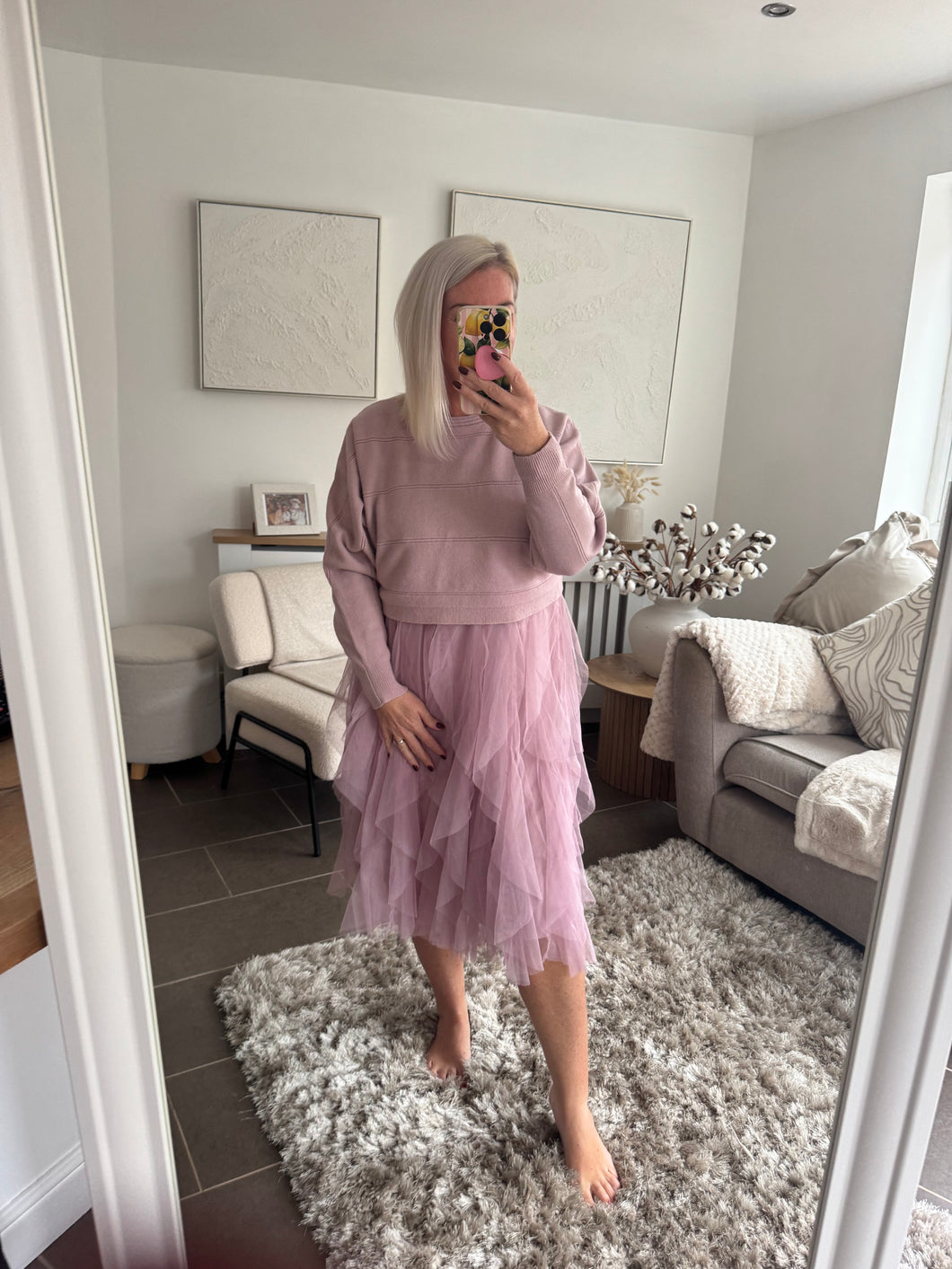 The tulle vest dress with separate jumper