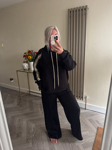 The Luxe jersey striped seam tracksuit