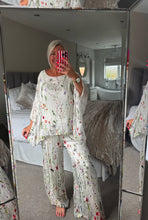 Load image into Gallery viewer, The meadow embroidered silk trouser suit
