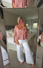 Load image into Gallery viewer, The Ibiza waffle button detail top/jacket
