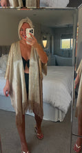 Load image into Gallery viewer, The Bora Bora tassel shimmer cape beach cover up
