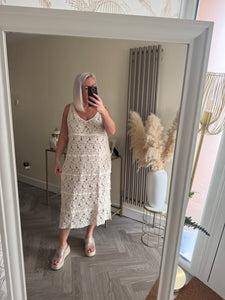 The crochet tiered dress