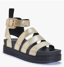 Load image into Gallery viewer, SALE The gladiator sandals in gold (no return on sale items )
