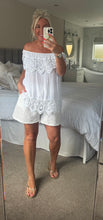 Load image into Gallery viewer, The Bora Bora scalloped Bardot top
