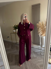 Load image into Gallery viewer, The Luxe jersey gold button tracksuit
