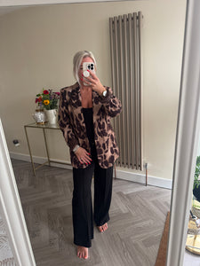 The animal print blazer