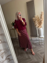 Load image into Gallery viewer, The polka dot elasticated waist  skirt
