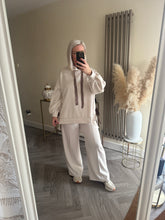 Load image into Gallery viewer, The “Luxe” animal print tie side tracksuit with pin tuck joggers

