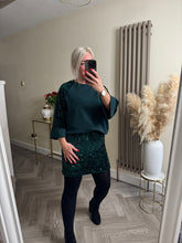 Load image into Gallery viewer, The Tiggy velour sequin skirt
