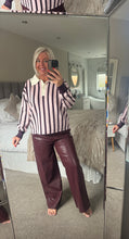 Load image into Gallery viewer, The Darcie striped polo knit
