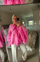 Load image into Gallery viewer, The Bora Bora polka dot frill cotton blouse
