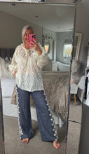 Load image into Gallery viewer, The Ibiza embroidered leg trousers
