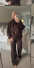 Load image into Gallery viewer, The zetta Otto 100% cotton tie detail button through shirt jacket
