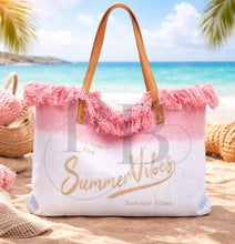 Load image into Gallery viewer, The summer vibes beach bag
