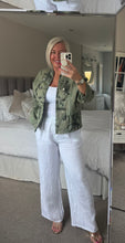 Load image into Gallery viewer, The Camo military soft denim jacket
