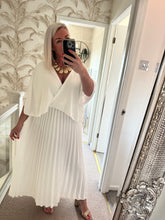 Load image into Gallery viewer, The Nikki pleated cape dress
