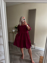Load image into Gallery viewer, The tiered cord smock dress with pockets
