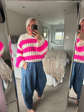Load image into Gallery viewer, The hot pink striped knit
