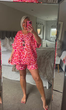 Load image into Gallery viewer, The Ibiza animal print shorts set with separate necklace
