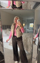 Load image into Gallery viewer, The Olivia reversible faux fur zip up gillet with pockets
