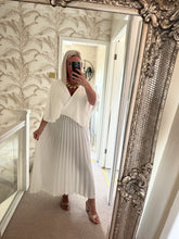 Load image into Gallery viewer, The Nikki pleated cape dress

