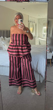 Load image into Gallery viewer, The palma striped boobtube trouser suit with pockets
