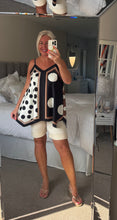 Load image into Gallery viewer, SALE The satin spot strappy vest top (no return on sale items)

