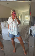 Load image into Gallery viewer, The Ibiza embellished sparkle shirt
