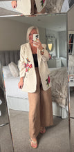 Load image into Gallery viewer, The zeta Otto pinstripe embroidered blazer
