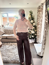 Load image into Gallery viewer, Polka dot mesh top
