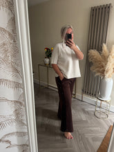 Load image into Gallery viewer, The sequin Seam tie waist joggers
