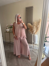 Load image into Gallery viewer, SALE The Bora Bora jersey lined silk frill top (no return on sale items)
