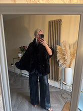 Load image into Gallery viewer, The Tiggy velour sequin cape
